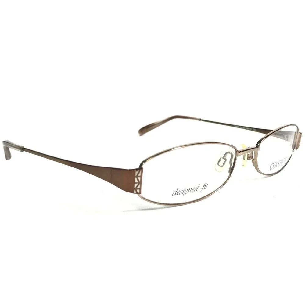 Covergirl Petite Eyeglasses Frames CG404 Col.084 Brown Crystals Wire 55-18-145